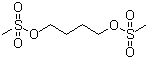 structure of CAS# 55-98-1, Busulfan;Myleran; Busulfex; Busulphan; Tetramethylene bis(methanesulfonate); 1,4-Dimethanesulfonoxybutane; 1,4-Butanediol dimethanesulfonate