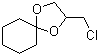 2-(氯甲基)-1,4-二氧杂螺[4.5]癸烷分子结构 (CAS 5503-32-2)