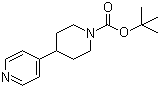 structure of CAS# 550371-76-1, tert-Butyl 4-(4-pyridinyl)-1-piperidinecarboxylate