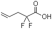 structure of CAS# 55039-89-9, 2,2-Difluoropent-4-enoic acid