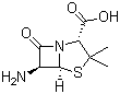 6-氨基青霉烷酸分子结构 (CAS 551-16-6)