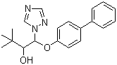 structure of CAS# 55179-31-2, Bitertanol;(1RS,2RS;1RS,2RS)-1-(Biphenyl-4-yloxy)-3,3-dimethyl-1-(1H-1,2,4-triazol-1-yl)butan-2-ol