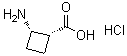(1R,2S)-rel-2-Aminocyclobutanecarboxylic acid hydrochloride molecular structure (CAS 551936-38-0)