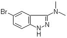 5-Bromo-N,N-dimethyl-1H-indazol-3-amine molecular structure (CAS 552331-32-5)