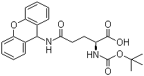 structure of CAS# 55260-24-7, N-Boc-N'-(9-xanthenyl)-L-glutamine;Boc-Gln(Xan)-OH