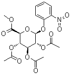 2-Nitrophenyl beta-D-glucopyranosiduronic acid methyl ester 2,3,4-triacetate molecular structure (CAS 55274-44-7)