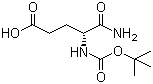 Boc-D-异谷氨酰胺分子结构 (CAS 55297-72-8)