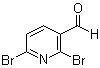 structure of CAS# 55304-83-1, 2,6-Dibromo-3-pyridinecarboxaldehyde;2,6-Dibromo-3-formylpyridine