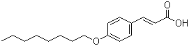 structure of CAS# 55379-97-0, 4-(Octyloxy)cinnamic acid;3-[4-(Octyloxy)phenyl]-2-propenoic acid