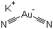 Potassium dicyanoaurate(I) molecular structure (CAS 554-07-4)