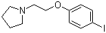 1-[2-(4-Iodophenoxy)ethyl]pyrrolidine molecular structure (CAS 554430-67-0)