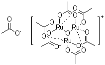 结构式 CAS# 55466-76-7, 七(乙酸)氧化三钌