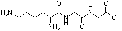L-赖氨酰甘氨酰甘氨酸分子结构 (CAS 55488-08-9)