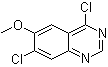结构式 CAS# 55496-51-0, 4,7-二氯-6-甲氧基喹唑啉