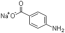 结构式 CAS# 555-06-6, 对氨基苯甲酸钠