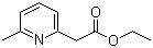 Ethyl 6-methyl-2-pyridylacetate molecular structure (CAS 5552-83-0)