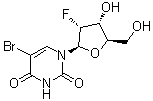 5-Bromo-2'-deoxy-2'-fluorouridine molecular structure (CAS 55612-18-5)