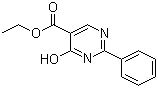 结构式 CAS# 55613-22-4, 4-羟基-2-苯基-5-嘧啶羧酸乙酯