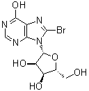 结构式 CAS# 55627-73-1, 8-溴肌苷
