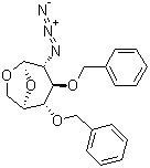 1,6-脱水-2-叠氮-2-脱氧-3,4-双-O-苄基-beta-D-吡喃葡萄糖分子结构 (CAS 55682-48-9)