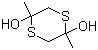 structure of CAS# 55704-78-4, Dimeric mercapto propanone;2,5-Dimethyl-2,5-dihydroxy-1,4-disulfocyclohexane; 2,5-Dihydroxy-2,5-dimethyl-1,4-dithiane