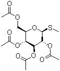 结构式 CAS# 55722-48-0, 甲基 2,3,4,6-O-四乙酰基-beta-D-硫代吡喃半乳糖苷