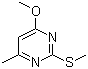 6-甲基-4-甲氧基-2-甲硫基嘧啶分子结构 (CAS 55749-33-2)