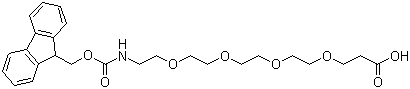 5,8,11,14-Tetraoxa-2-azaheptadecanedioic acid 1-(9H-fluoren-9-ylmethyl) ester molecular structure (CAS 557756-85-1)