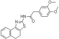 structure of CAS# 557782-81-7, N-(4,5-Dihydronaphtho[1,2-d]thiazol-2-yl)-3,4-dimethoxybenzeneacetamide