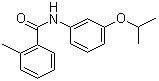 结构式 CAS# 55814-41-0, 灭锈胺; N-(3-异丙氧基苯基)-2-甲基苯甲酰胺