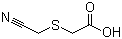 结构式 CAS# 55817-29-3, 2-(氰基甲硫基)乙酸