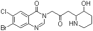 Halofuginone molecular structure (CAS 55837-20-2)