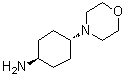 结构式 CAS# 558442-97-0, 反式-4-(4-吗啉基)环己胺