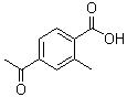 结构式 CAS# 55860-35-0, 4-乙酰基-2-甲基苯甲酸
