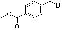 Methyl 5-(bromomethyl)pyridine-2-carboxylate molecular structure (CAS 55876-84-1)
