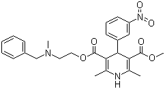 尼卡地平分子结构 (CAS 55985-32-5)
