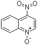 结构式 CAS# 56-57-5, 4-硝基喹啉-N-氧化物