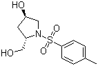 结构式 CAS# 5605-46-9, (2S,4R)-4-羟基-1-[(4-甲基苯基)磺酰基]吡咯烷-2-甲醇