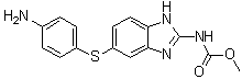 [5-[(4-Aminophenyl)thio]-1H-benzimidazol-2-yl]carbamic acid methyl ester molecular structure (CAS 56073-96-2)