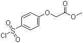 结构式 CAS# 56077-78-2, 2-[4-(氯磺酰基)苯氧基]乙酸甲酯