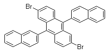 2,6-Dibromo-9,10-di-2-naphthalenyl-anthracene molecular structure (CAS 561064-15-1)