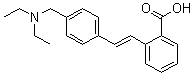 2-[(1E)-2-[4-[(Diethylamino)methyl]phenyl]ethenyl]benzoic acid molecular structure (CAS 561066-99-7)