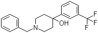 1-Benzyl-4-(3-trifluoromethyl)phenyl-4-piperdinol molecular structure (CAS 56108-27-1)