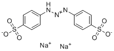 structure of CAS# 56120-28-6, 4,4'-(Diazoamino)dibenzenesulfonic acid, disodium salt;Disodium;4-[2-(4-sulfonatophenyl)iminohydrazinyl]benzenesulfonate