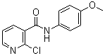 structure of CAS# 56149-30-5, 2-Chloro-N-(4-methoxyphenyl)-3-pyridinecarboxamide;2-Chloro-N-(4-methoxyphenyl)nicotinamide
