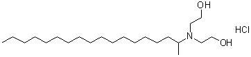 2,2'-[(1-Methylheptadecyl)imino]bisethanol hydrochloride molecular structure (CAS 56167-14-7)