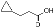 Cyclopropanepropanoic acid molecular structure (CAS 5618-03-1)