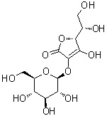 2-O-beta-D-Glucopyranosyl-L-ascorbic acid molecular structure (CAS 562043-82-7)