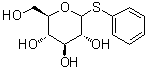 苯基 1-硫代-吡喃葡萄糖苷分子结构 (CAS 5624-48-6)