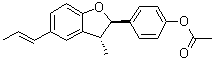 Conocarpan acetate molecular structure (CAS 56319-04-1)
